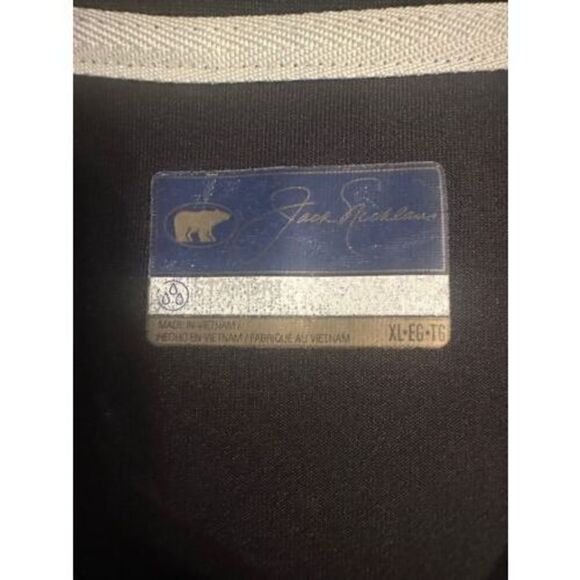 Jack Nicklaus Black With Blue Stripe Legacy Golf POLO SHIRT XL - Picture 2 of 5